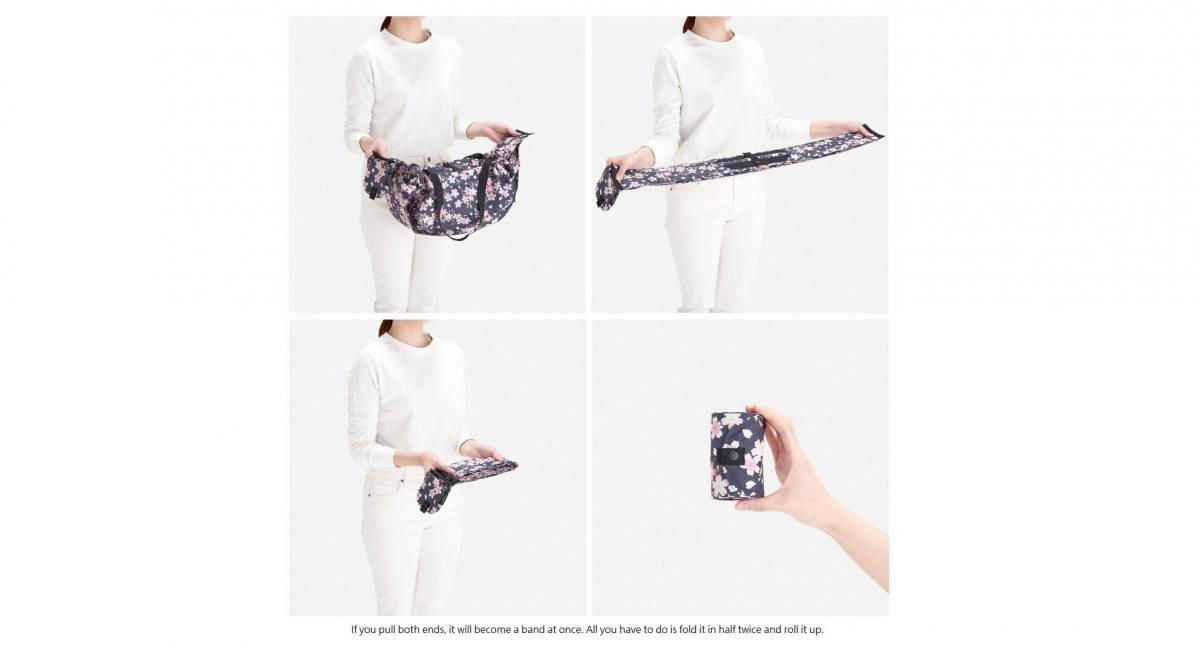 Shupatto - Compact Bag 和柄系列 極速摺疊收納袋 (L SIze)|Marna|購物袋|環保袋|快速收納|口袋包 - ASANOHA