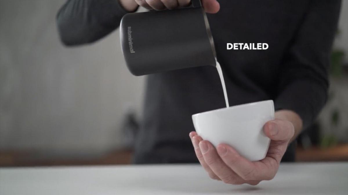 Subminimal - FlowTip Milk Jug Streamline Latte Art Steel Cup | Coffee Latte Art Cup | Latte Art Cylinder | Milk Cup | Milk Jug