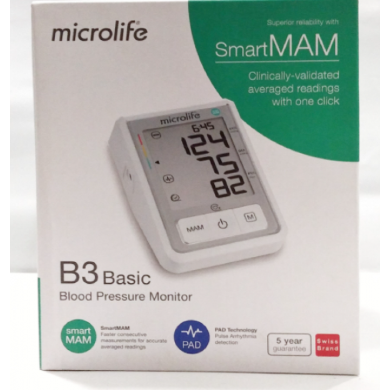 Microlife ( B3 Basic ) Electronic Arm Blood Pressure Monitor Blood Pressure Monitor