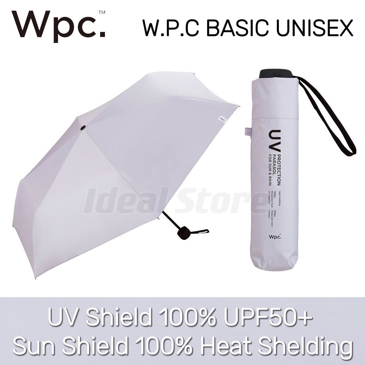 W.P.C. - UV Protection PARASOL 防熱防UV晴雨兼用折疊傘 (801-9236) |WPC|BASIC UNISEX|晴雨兼用|縮骨傘|抗UV|防UV|防曬 - 薰衣草