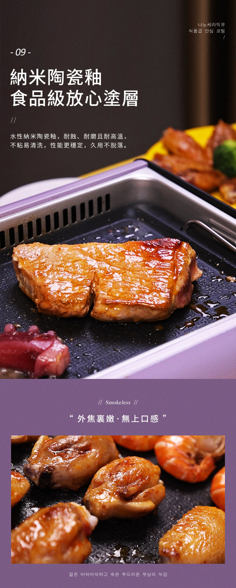 DAEWOO - South Korea Daewoo S19 Korean smokeless barbecue grill|Electric grill pan|Electric hot plate|Fireless cooking|No oil smoke