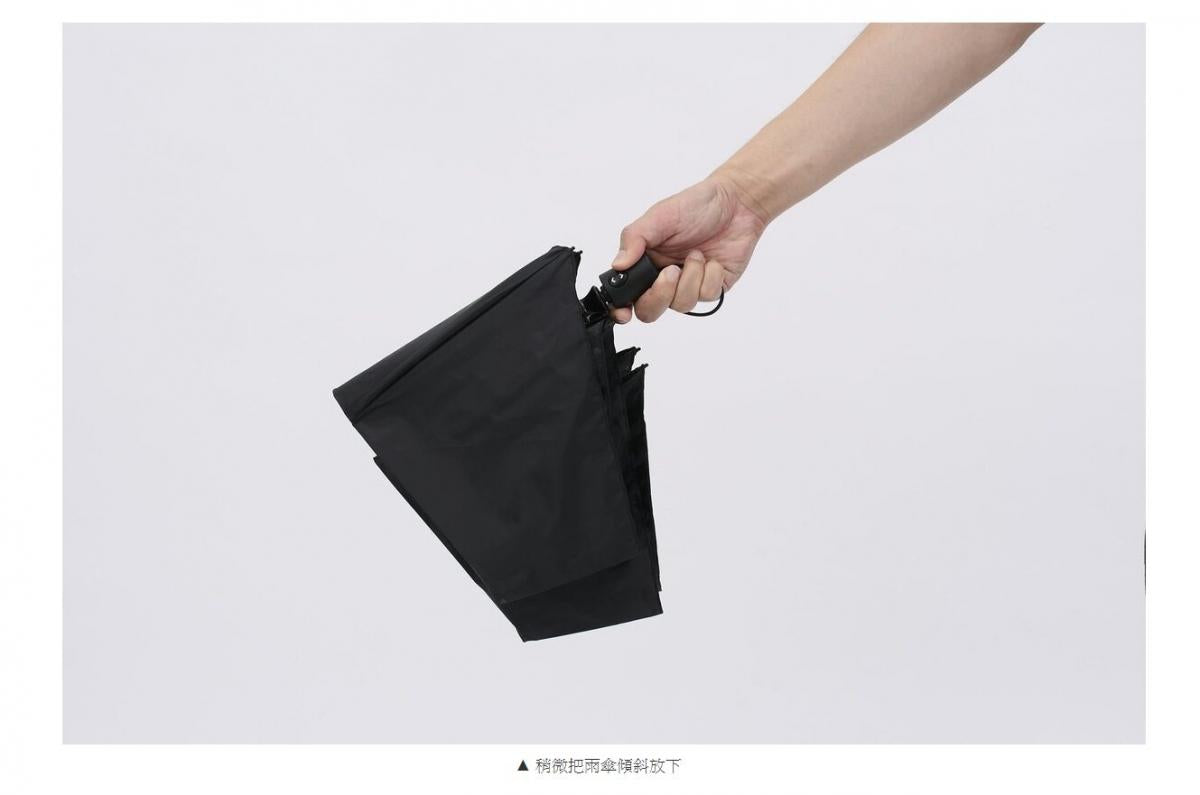 Amvel - VERYKAL Ultra-light one-touch automatic folding umbrella|water cover|automatic switch cover|sunscreen|sunshade|bone-shrinking cover|164g|windproof - Obsidian Black