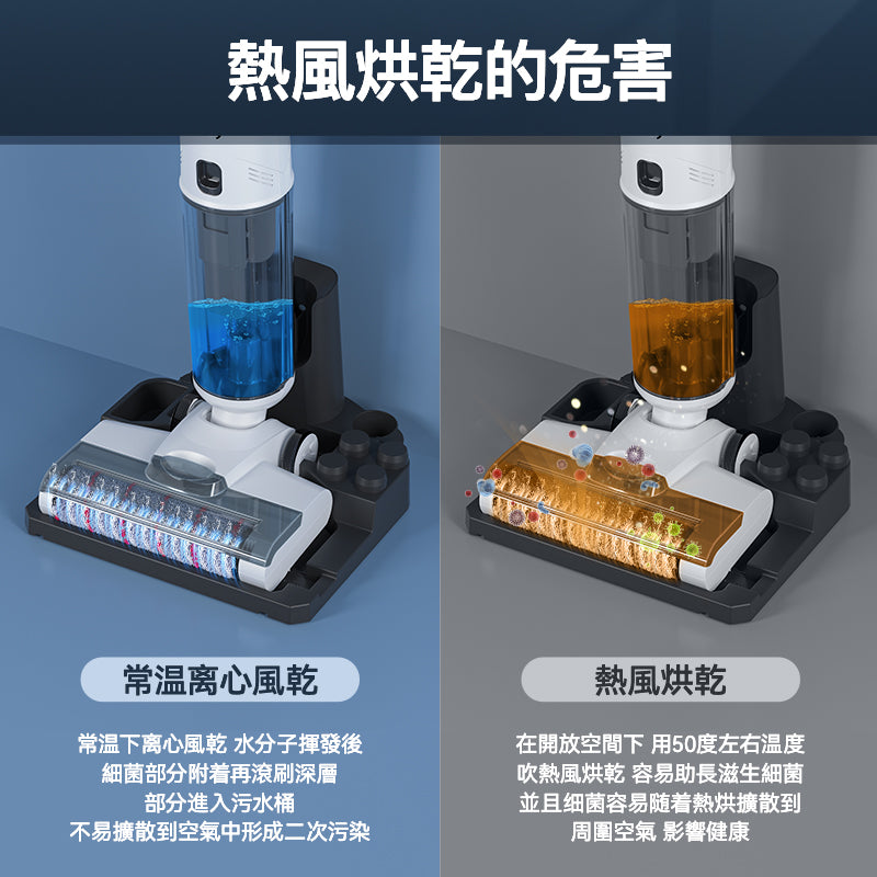 Oley U4 comes with a thrust floor scrubber