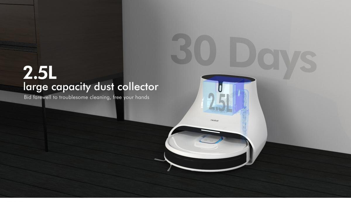 Neabot - NoMo Q11 4000Pa 機械人吸塵|拖地機械人|自行清空垃圾|全自動人工智能|dToF 激光雷達