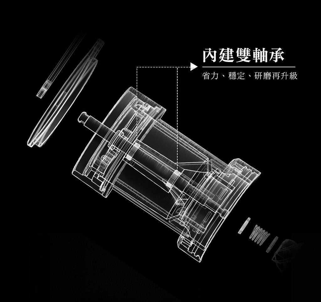 Driver - Double Bearing Telescopic Bean Grinder (With Protective Case)|Hand Grinding Beans|Manual Bean Grinding