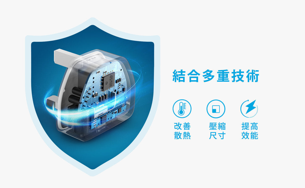 Anker - PowerPort III Nano 20W PIQ 3.0 細小充電器 A2633K12 - 黑色