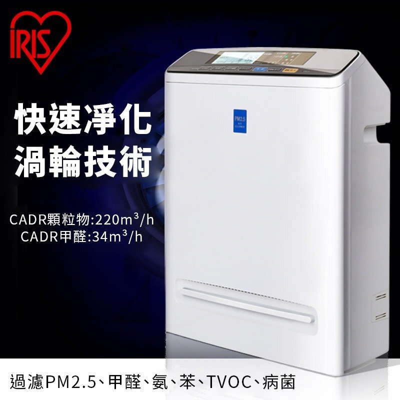 IRIS - PMMS-DC200 病毒過濾空氣清新機|活性炭|HEPA 濾網|空氣質量監測|過濾病毒|負離子