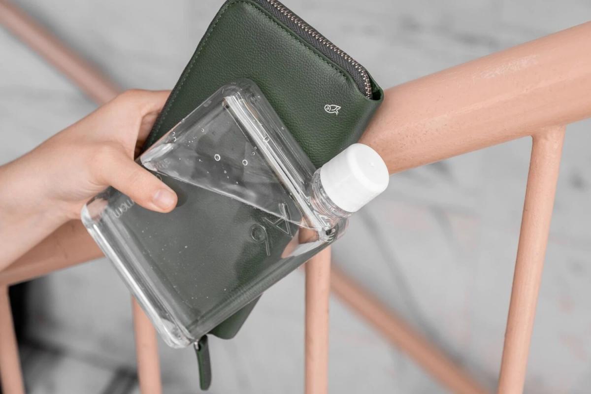 Memobottle - A6 memobottle 超薄環保水瓶|375ml|13oz|膠水樽|扁水樽|水壺|不含BPA|方便收納