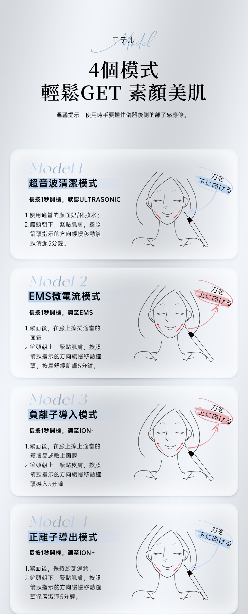 Jujy - 超音波極致淨顏彩光鏟皮機|去黑頭|收毛孔|去角質|補水保濕|提拉緊致|導出導入