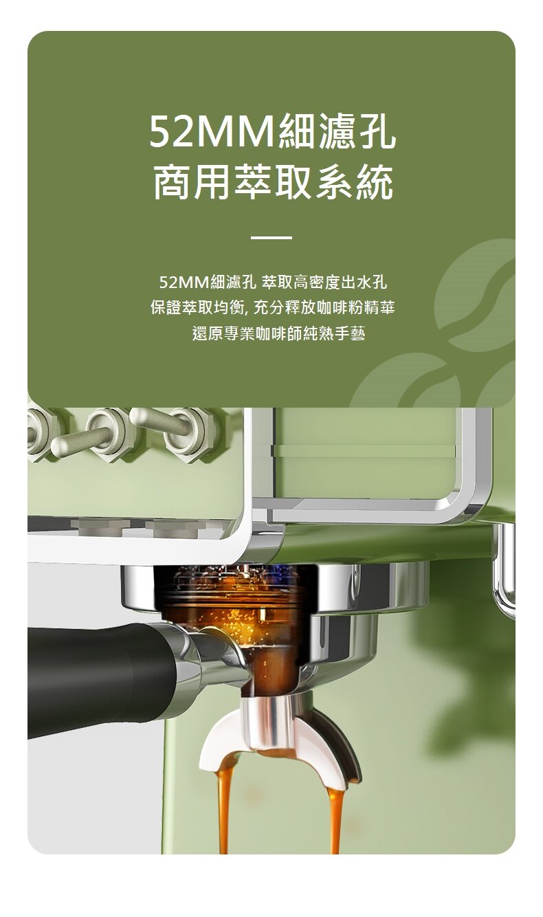 Petrus - PE3690 Retro Espresso Machine retro industrial style Italian semi-automatic coffee machine