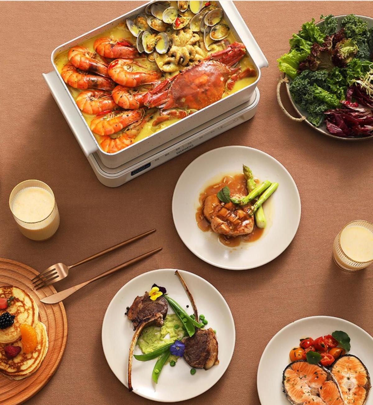 DAEWOO - S11 Pro multi-functional baking pan|BBQ grill|Hot pot|Electric ceramic stove