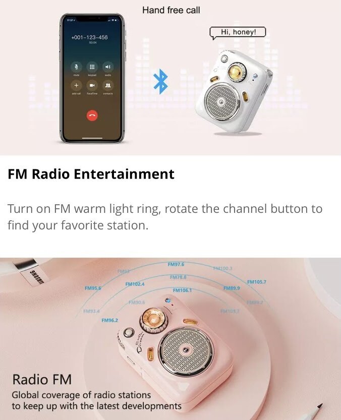 DIVOOM - Fairy-OK 迷你多功能便攜卡拉OK藍牙喇叭套裝|K歌神器|唱K|收音機