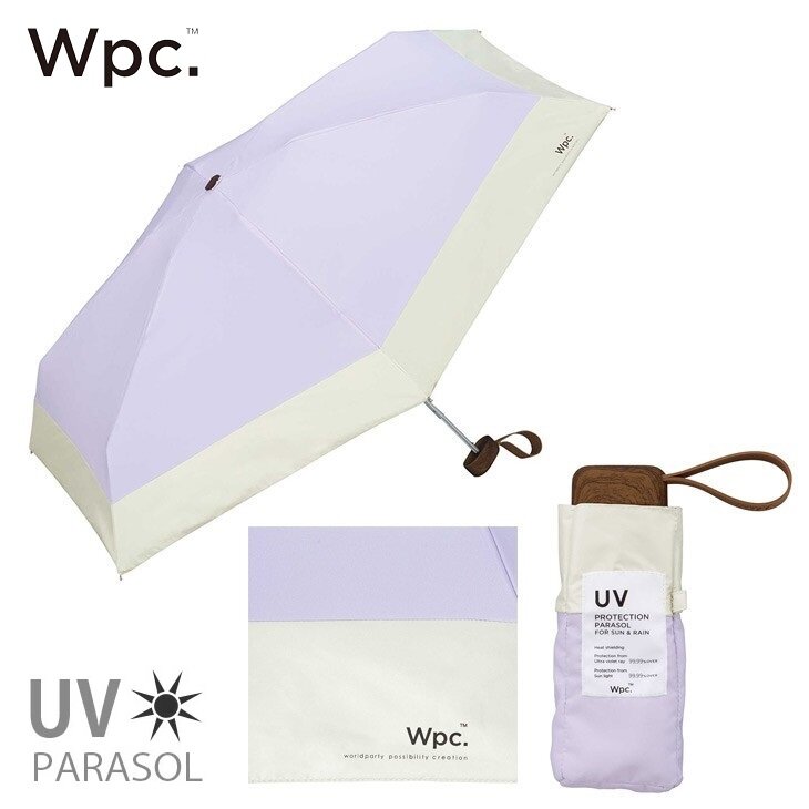 W.P.C. - PATCHED TINY 迷你晴雨兼用折疊傘 (801-6423)|WPC|超輕量|縮骨傘|抗UV|防UV|防曬 - 薰衣草