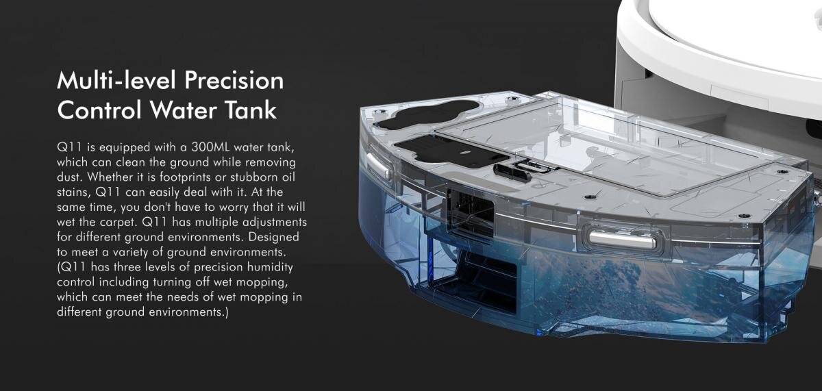 Neabot - NoMo Q11 4000Pa 機械人吸塵|拖地機械人|自行清空垃圾|全自動人工智能|dToF 激光雷達