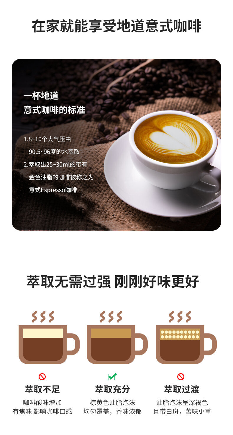 Petrus - PE3690 Retro Espresso Machine retro industrial style Italian semi-automatic coffee machine