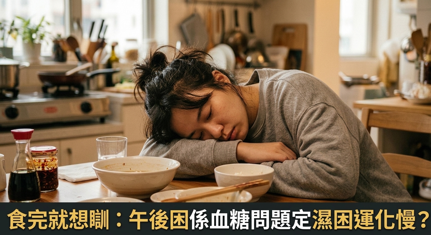 食完就想瞓：午後困係血糖問題定濕困運化慢？😪