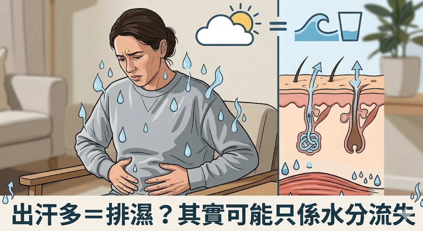出汗多＝排濕？其實可能只係水分流失 💦