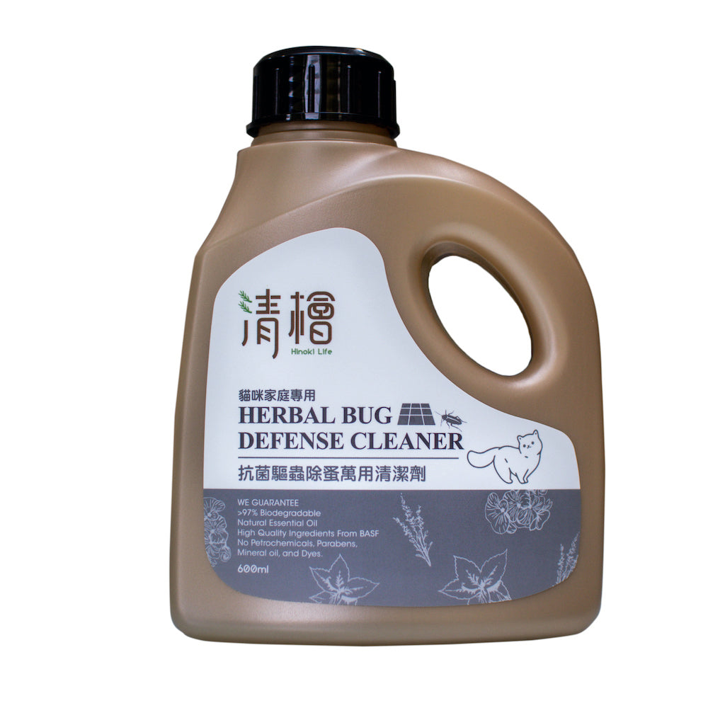 清檜 抗菌驅蟲除蚤萬用清潔劑600ML (貓咪家庭專用)