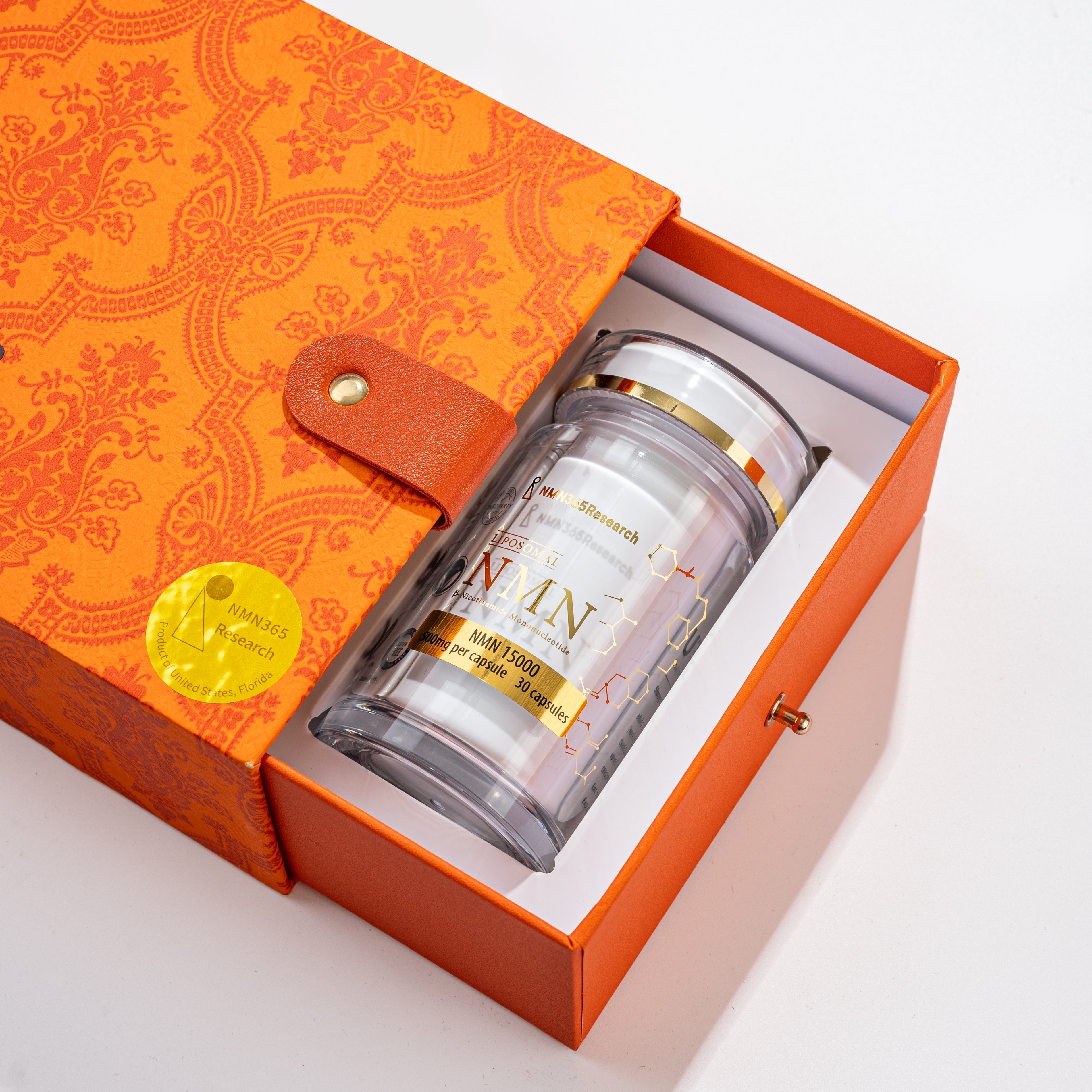 NMN365Research 美國45000橙盒子 ( 送禮装15000 x 3 瓶 )