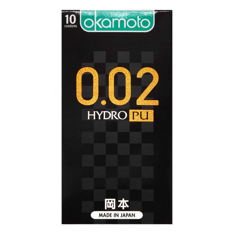 Hong Kong Version Okamoto 0.02 Hydro PU Condoms (10 Pieces)