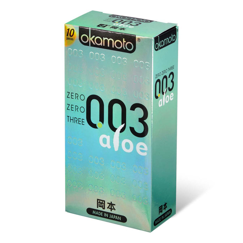 Hong Kong Version Okamoto 0.03 Aloe Vera Latex Condom (10 Pieces)