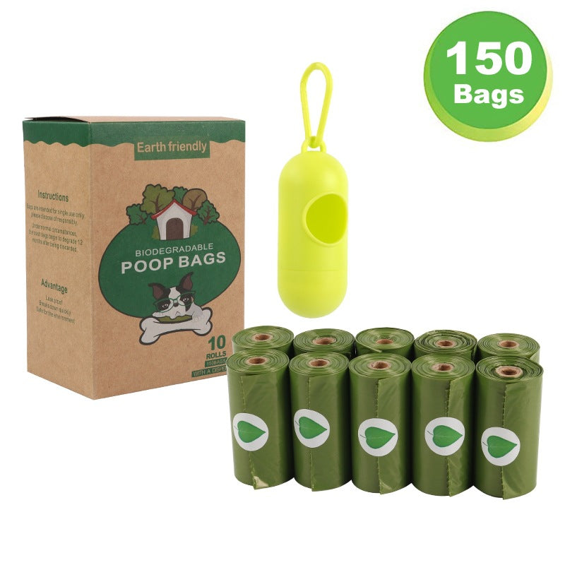 Biodegradable Pet Waste Bags/Poop Bags (Army Green 10pcs) (With Dispenser)