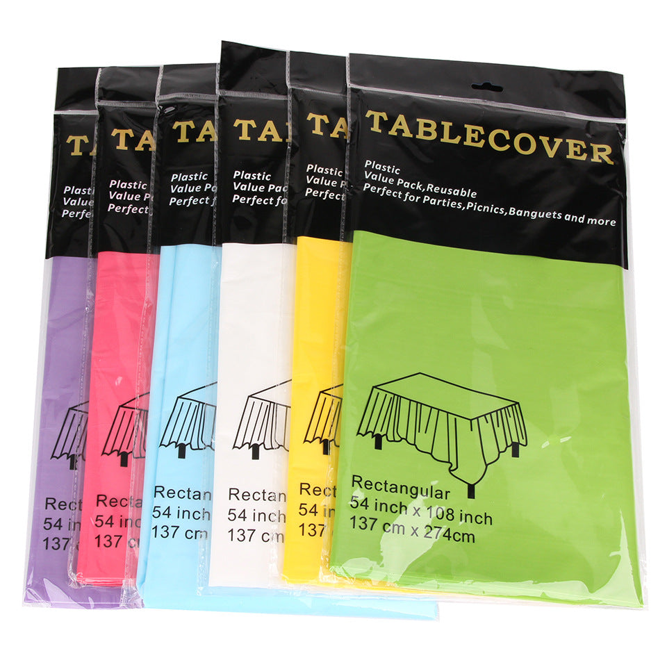 Portable Disposable Waterproof Tablecloth Two-Pack (Individually Wrapped) (137 × 274cm)