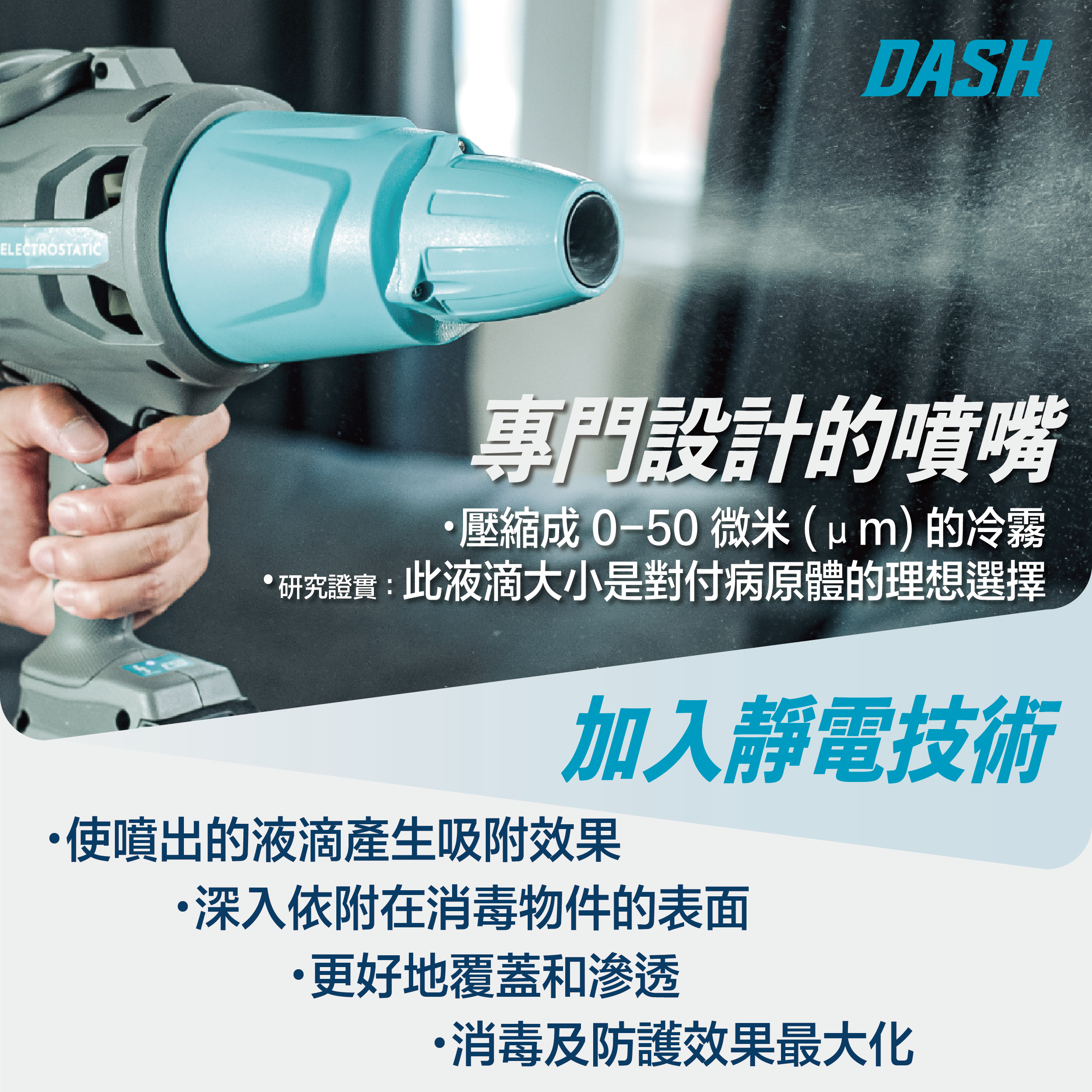 DASH DF001 Professional Grade Particle Disinfection Gun