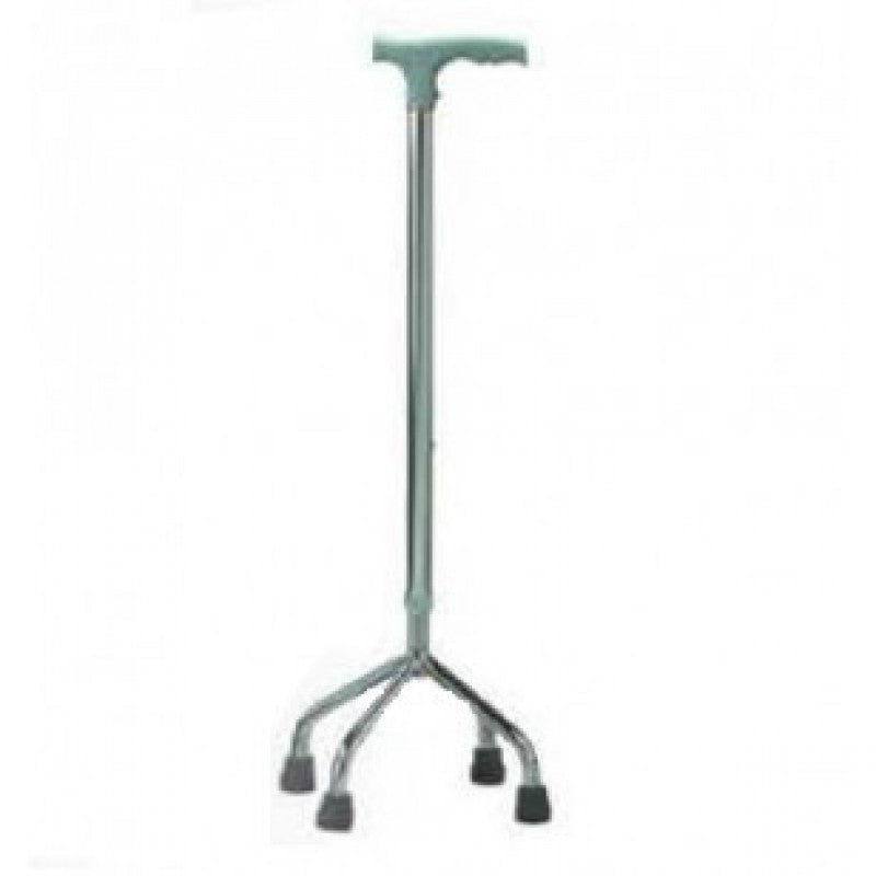 Aidapt Extending Foam Handled Aluminum Walking Stick with durable plastic hand grip, 4-legged