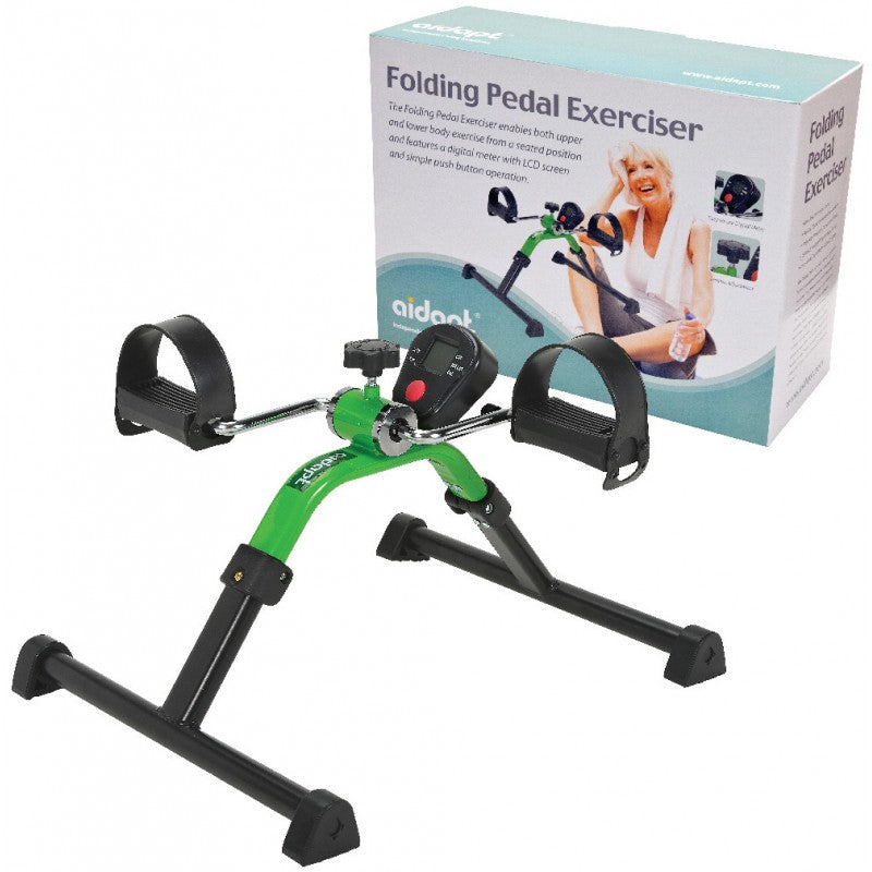 Aidapt foldable pedal rehabilitation bicycle (with electronic meter) Pedal Exerciser with Digital Meter 