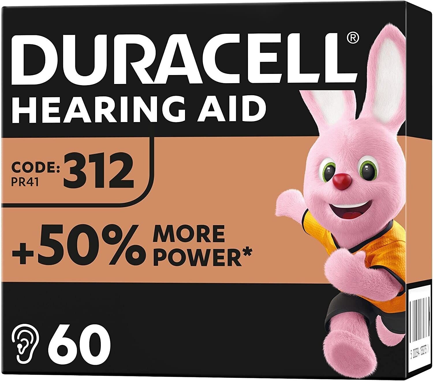 金霸王 ACTIVAIR 助聽器電池 [312] 6粒裝 DURACELL 無汞電池 德國製造 平行進口
