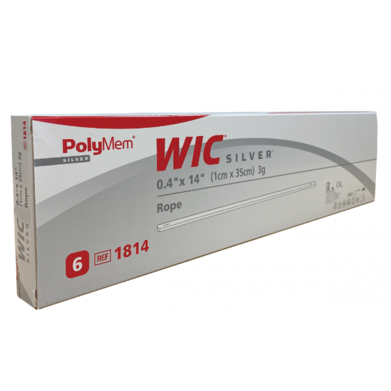 PolyWic Silver Rope Multipurpose Tube Strip Dressing (with Silver)
