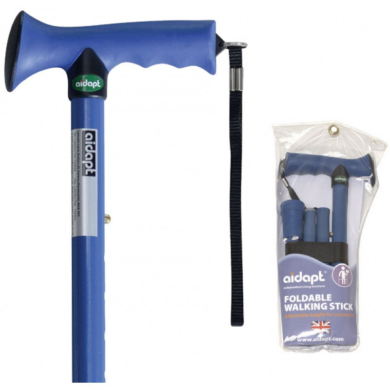 Aidapt Folding Walking Stick (Solid color series)