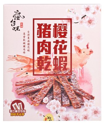 Crazy Taste - Cherry Blossom Shrimp and Pork Jerky 160g