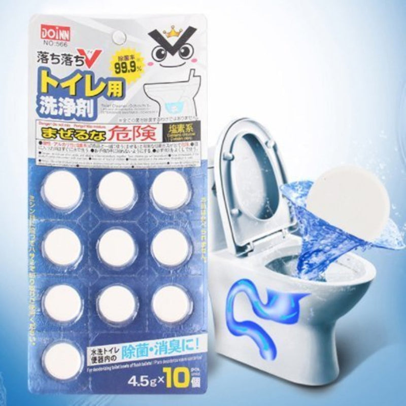 DOINN-Japanese toilet antibacterial and deodorant cleaning tablets (10 capsules) x 1 pack