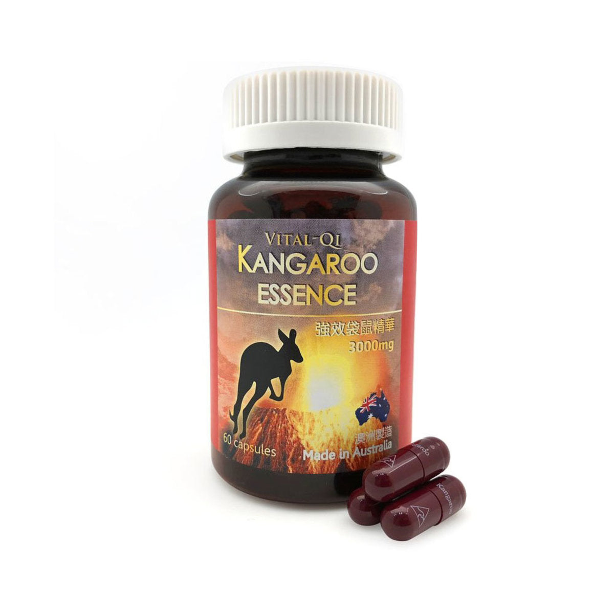 Fuzhengqi - Fuzhengqi 10:1 Concentrated Formula Potent Kangaroo Extract (60 Capsules) 