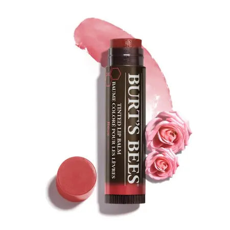 BURT'S BEES-Tinted Lip Balm - Rose Natural Tinted Lip Balm - Rose Red 19/8/2022 Expires