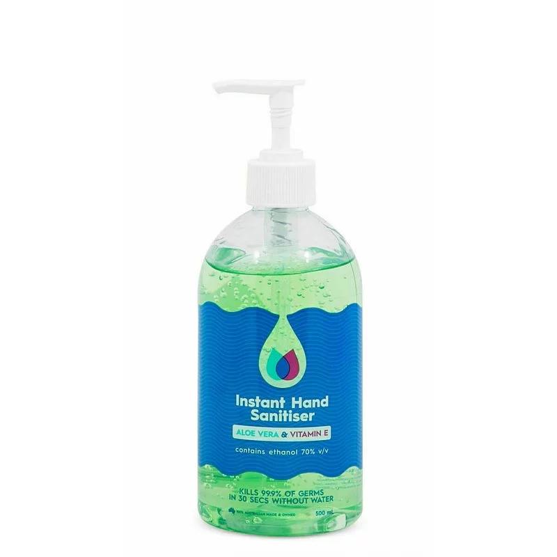 Made in Australia CleanPlus 70% Glycolic Aloe Vera Hand Sanitizer - 500ml