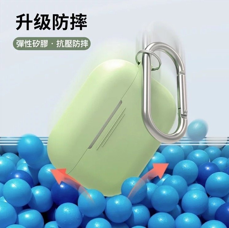 AhaStyle - AirPods Pro 矽膠保護套（超薄掛鉤款）- 紅色