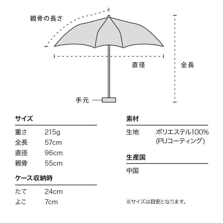 W.P.C. - UV Protection PARASOL 防熱防UV晴雨兼用折疊傘 (801-9236) ｜WPC｜BASIC UNISEX｜晴雨兼用｜縮骨傘｜抗UV｜防UV｜防曬 - 灰色