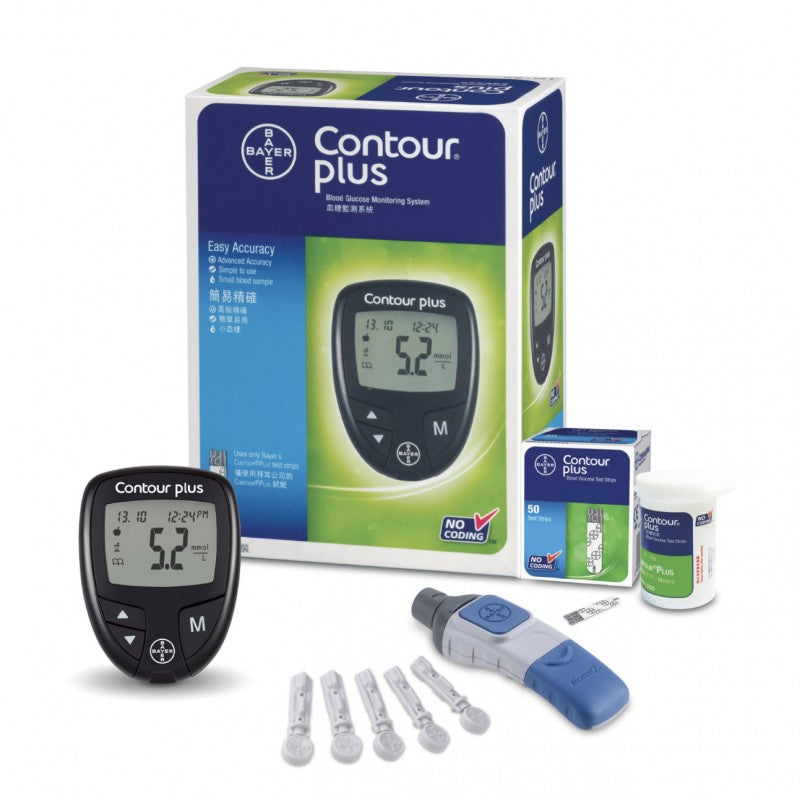 拜耳拜安進血糖監測系統 (套裝) Contour Plus Blood Glucose Monitoring System (Kit)