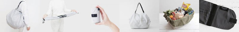 Shupatto - Compact Bag 極速摺疊收納袋 (L SIze)｜Marna｜購物袋｜環保袋｜快速收納｜口袋包 - ARARE (波點)