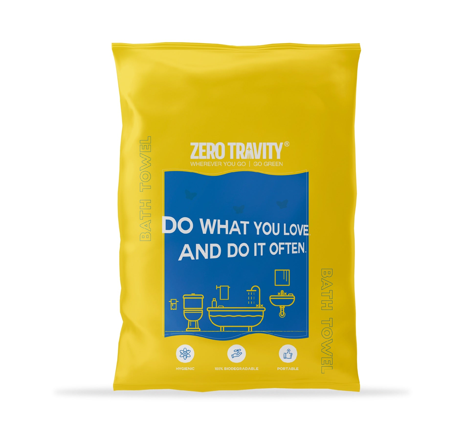 ZERO TRAVITY - 隨行式環保浴巾套裝 (浴巾1個)
