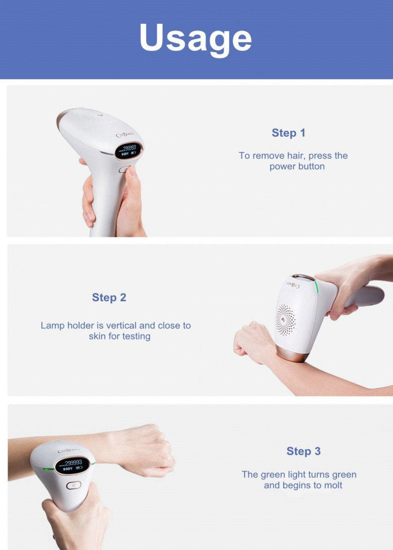 CosBeauty - Hair Removal Machine | Epilator | Joy Version IPL 300,000 hair hair removal machine