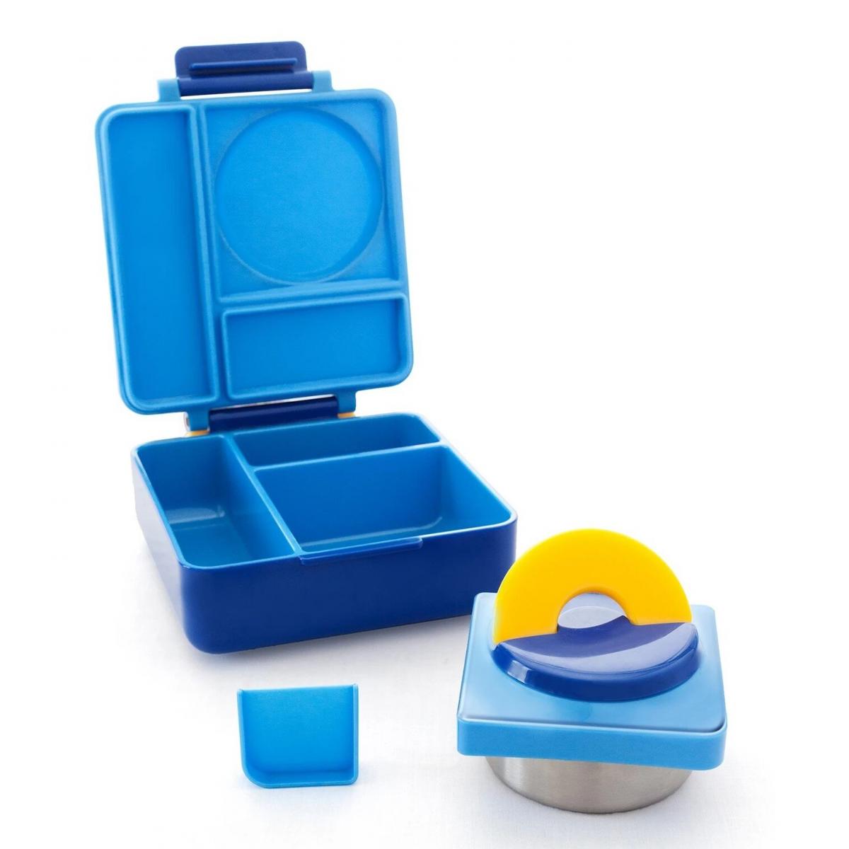 OmieBox - Hot and cold three-layer leak-proof lunch box - Blue