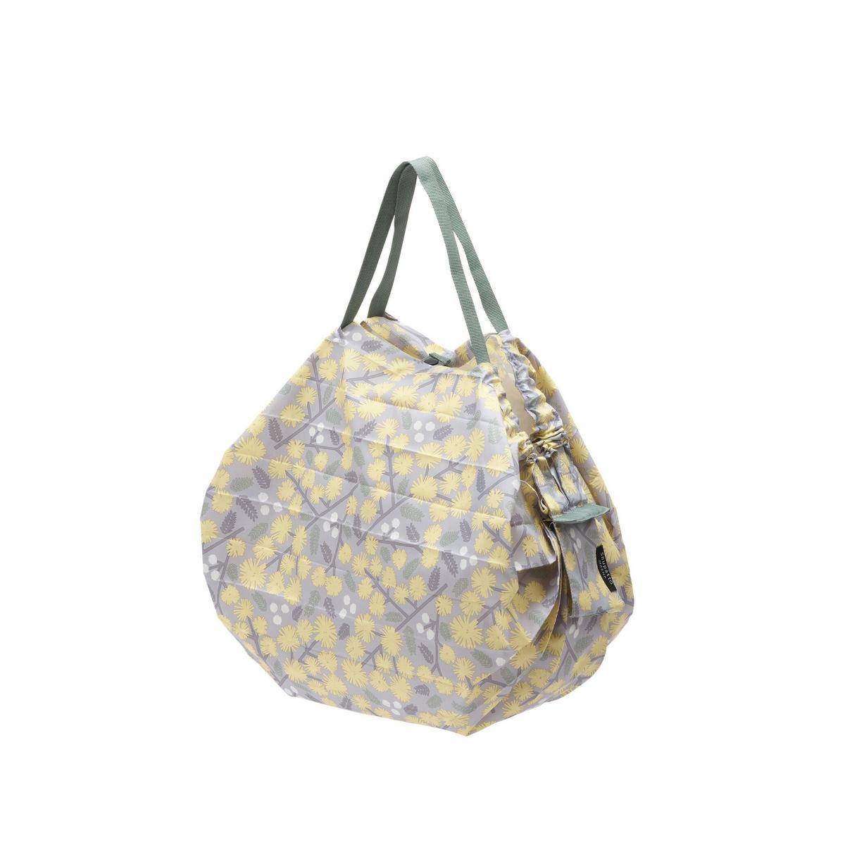 Shupatto - Compact Bag 極速摺疊收納袋 (M SIze)｜Marna｜購物袋｜環保袋｜快速收納｜口袋包 - SEN (條紋)