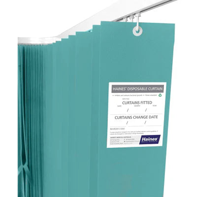 Haines® Antimicrobial Medical Curtains to fit existing hooks Haines® 抗菌醫用窗簾（適用於現有掛鉤）