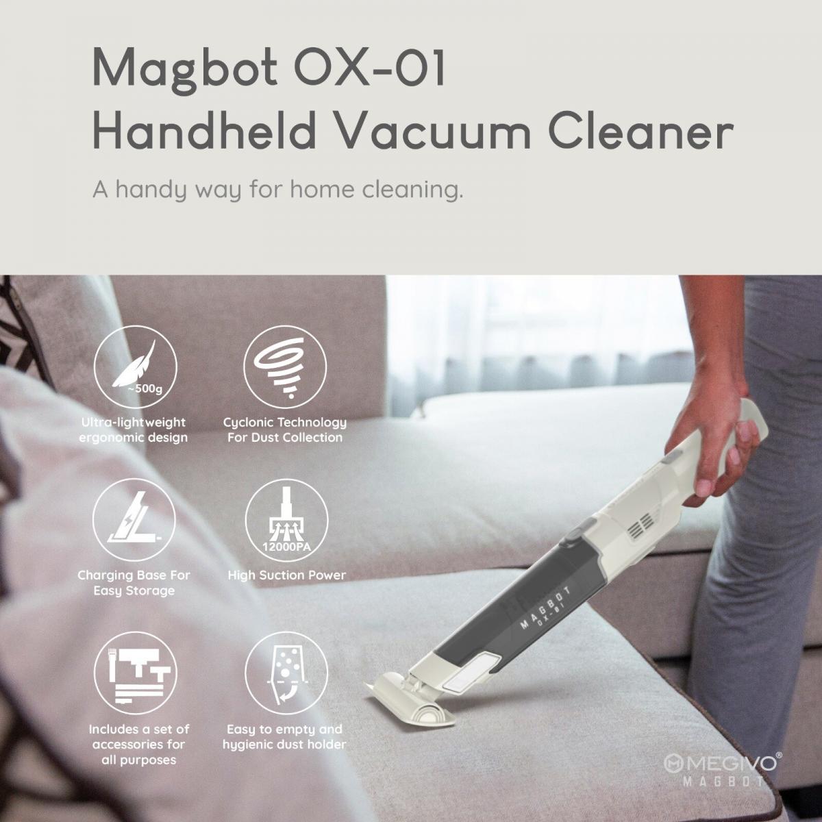 Megivo - Magbot OX-01 lightweight cordless portable vacuum cleaner