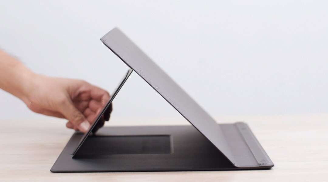 MOFT - Smart Desk Mat | 4-in-1 Stand Desk Mat | Stand | Storage | Magnetic Suction | Hand Rest | Wrist Cushion | NFC Sensor