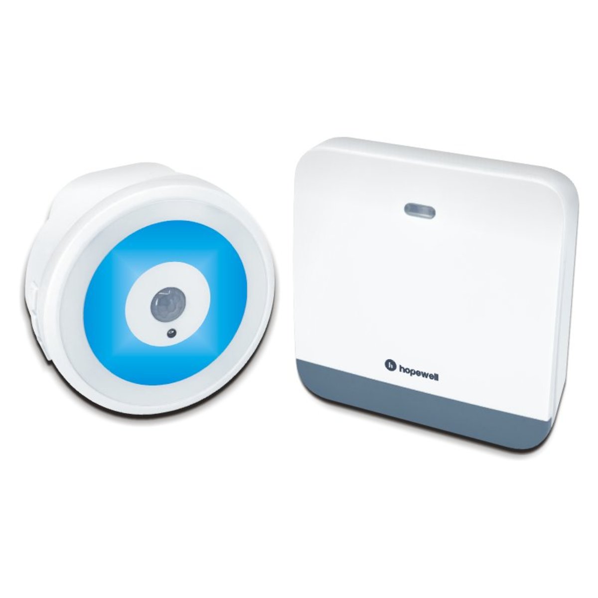 hopewell - DN-511 200 meter strong battery-free wireless doorbell (plug-in, with sensor night light)